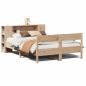 Preview: Massivholzbett mit Regal ohne Matratze 150x200 cm Kiefer