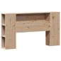 Preview: Massivholzbett mit Regal ohne Matratze 150x200 cm Kiefer