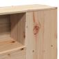Preview: Massivholzbett mit Regal ohne Matratze 150x200 cm Kiefer