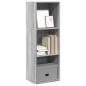 Preview: ARDEBO.de - Bücherregal Grau Sonoma 40x30x114 cm Holzwerkstoff