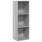 Preview: Bücherregal Grau Sonoma 40x30x114 cm Holzwerkstoff