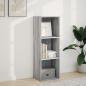 Preview: Bücherregal Grau Sonoma 40x30x114 cm Holzwerkstoff