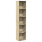Preview: Bücherregal Sonoma-Eiche 40x30x189 cm Holzwerkstoff