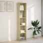 Preview: Bücherregal Sonoma-Eiche 40x30x189 cm Holzwerkstoff