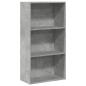 Preview: Bücherregal Betongrau 60x30x114 cm Holzwerkstoff