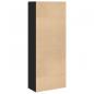 Preview: Bücherregal Schwarz 60x30x152 cm Holzwerkstoff