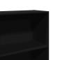 Preview: Bücherregal Schwarz 60x30x152 cm Holzwerkstoff