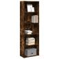 Preview: ARDEBO.de - Bücherregal Räuchereiche 60x30x189 cm Holzwerkstoff