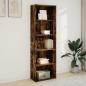 Preview: Bücherregal Räuchereiche 60x30x189 cm Holzwerkstoff