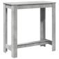 Preview: Bartisch Betongrau 102x50x103,5 cm Holzwerkstoff