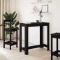 Preview: Bartisch Schwarz 102x50x103,5 cm Holzwerkstoff