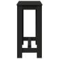 Preview: Bartisch Schwarz 102x50x103,5 cm Holzwerkstoff