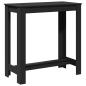 Preview: Bartisch Schwarz 102x50x103,5 cm Holzwerkstoff