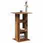 Preview: ARDEBO.de - Bartisch mit Ablagen Altholz-Optik 60x60x102 cm Holzwerkstoff