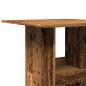 Preview: Bartisch mit Ablagen Altholz-Optik 60x60x102 cm Holzwerkstoff