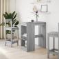 Preview: Bartisch mit Regal Grau Sonoma 90x47,5x103,5 cm Holzwerkstoff
