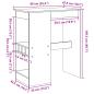 Preview: Bartisch mit Regal Grau Sonoma 90x47,5x103,5 cm Holzwerkstoff