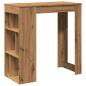 Preview: Bartisch mit Regal Artisan-Eiche 102x50x103,5 cm Holzwerkstoff