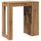 Preview: Bartisch mit Regal Artisan-Eiche 102x50x103,5 cm Holzwerkstoff