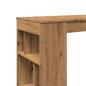 Preview: Bartisch mit Regal Artisan-Eiche 102x50x103,5 cm Holzwerkstoff