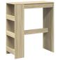 Preview: Bartisch mit Regal Sonoma-Eiche 90x40x103,5 cm Holzwerkstoff
