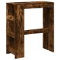 Preview: Bartisch mit Regal Räuchereiche 90x40x103,5 cm Holzwerkstoff