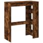 Preview: Bartisch mit Regal Räuchereiche 90x40x103,5 cm Holzwerkstoff