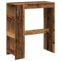 Preview: Bartisch mit Regal Altholz-Optik 90x40x103,5 cm Holzwerkstoff