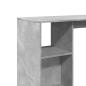 Preview: Bartisch mit Regal Betongrau 124x46x103,5 cm Holzwerkstoff