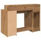 Preview: LED-Schreibtisch Artisan-Eiche 120x55x91 cm Holzwerkstoff