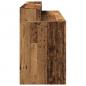 Preview: LED-Schreibtisch Altholz-Optik 140x55x91 cm Holzwerkstoff