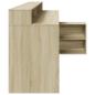 Preview: LED-Schreibtisch Sonoma-Eiche 200x104x91 cm Holzwerkstoff