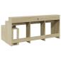 Preview: LED-Schreibtisch Sonoma-Eiche 200x104x91 cm Holzwerkstoff