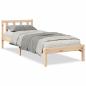 Preview: Massivholzbett Extra Lang ohne Matratze 100x220 cm Kiefernholz