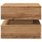 Preview: Couchtisch mit LED-Leuchten Artisan-Eiche 50x50x40 cm