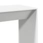 Preview: Bartisch Weiß 102x50x103,5 cm Holzwerkstoff