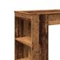Preview: ARDEBO.de - Bartisch mit Regal Altholz-Optik 95x47x103,5 cm Holzwerkstoff