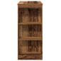 Preview: Bartisch mit Regal Altholz-Optik 95x47x103,5 cm Holzwerkstoff