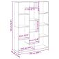 Preview: Bücherregal Betongrau 102x29x143 cm Holzwerkstoff