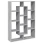 Preview: Bücherregal Grau Sonoma 102x29x143 cm Holzwerkstoff