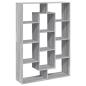 Preview: Bücherregal Grau Sonoma 102x29x143 cm Holzwerkstoff