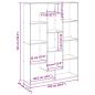 Preview: Bücherregal Grau Sonoma 102x29x143 cm Holzwerkstoff