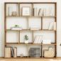Preview: ARDEBO.de - Bücherregal Artisan-Eiche 132x29x141,5 cm Holzwerkstoff