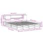 Preview: Massivholzbett mit Regal ohne Matratze 180x200 cm Massivholz