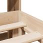 Preview: Massivholzbett mit Regal ohne Matratze 180x200 cm Kiefer
