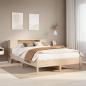 Preview: ARDEBO.de - Massivholzbett mit Regal ohne Matratze 150x200 cm Kiefer