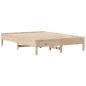 Preview: Massivholzbett mit Regal ohne Matratze 150x200 cm Kiefer