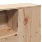 Preview: Massivholzbett mit Regal ohne Matratze 150x200 cm Kiefer