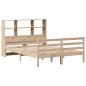 Preview: Massivholzbett mit Regal ohne Matratze 140x190 cm Kiefernholz