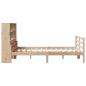 Preview: Massivholzbett mit Regal ohne Matratze 140x190 cm Kiefernholz